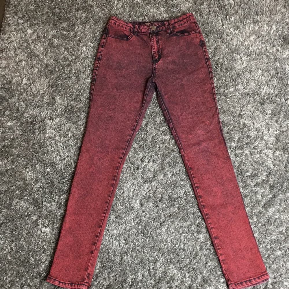 Red jeans
